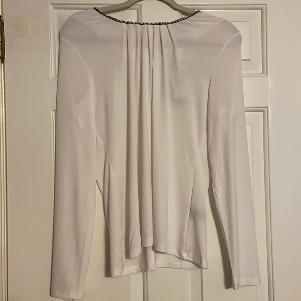 Medium White Business Casual Top